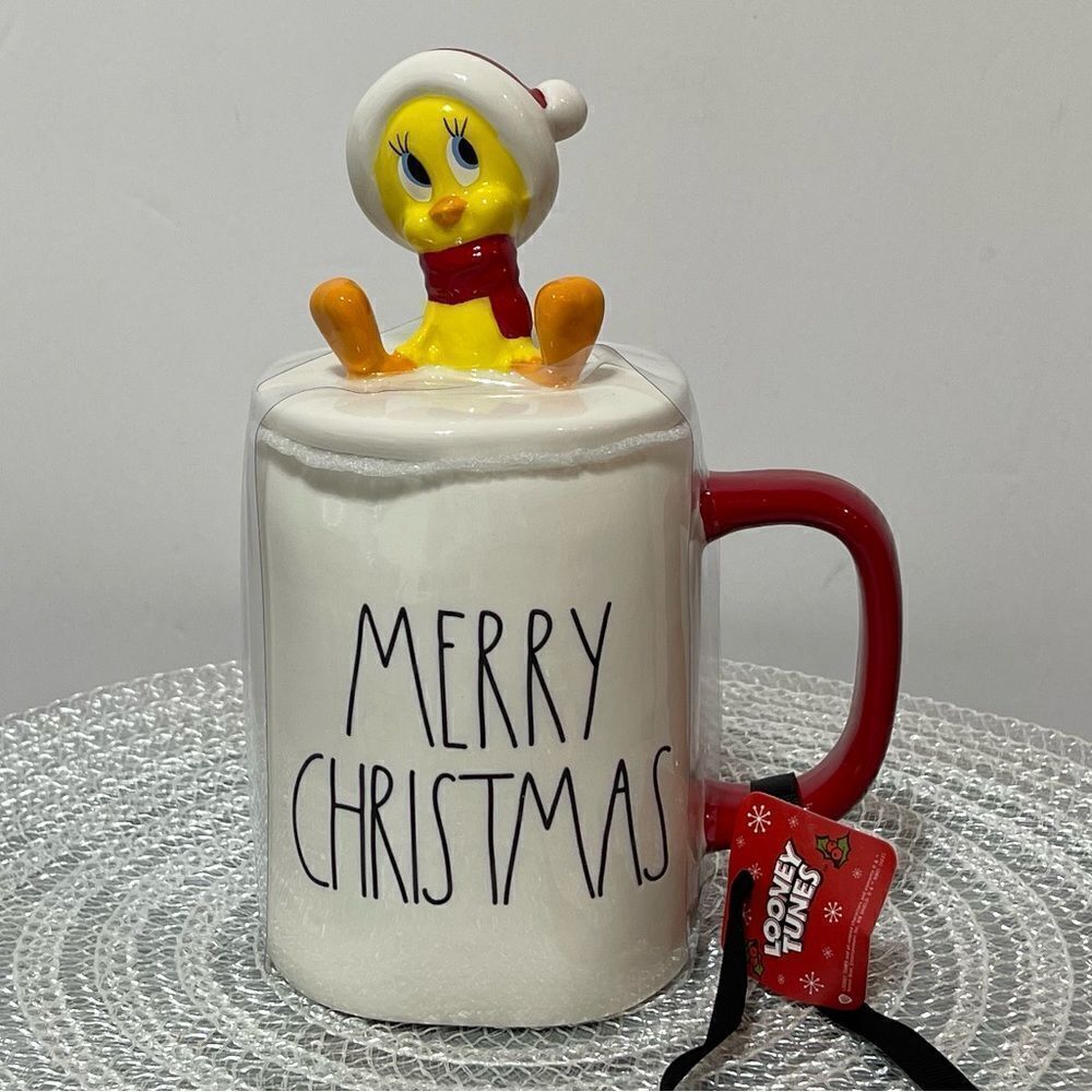 Rae Dunn Tweety Bird Mug with Topper NWT